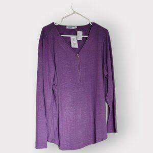 RICKI'S WOMENS SIZE XL PURPLE LONG SLEEVE SHIRT